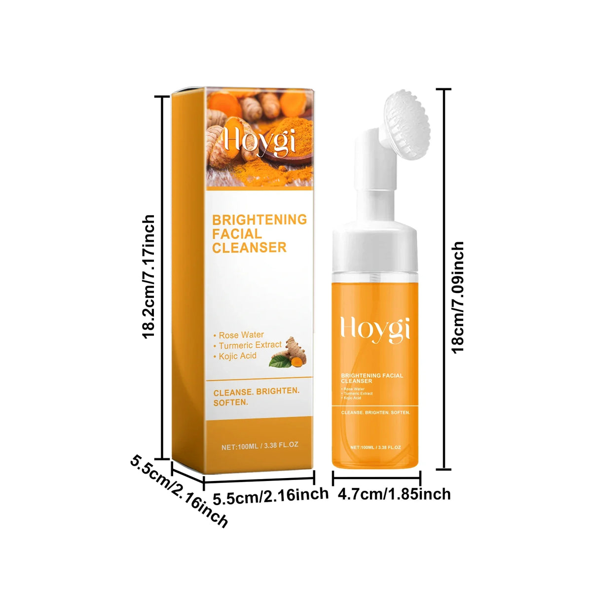 Turmeric & Kojic Acid Foaming Cleanser – Acne & Brightening