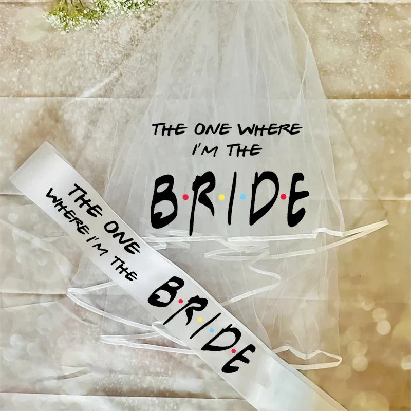 "The One Where I'm The Bride" Veil Sash | Friends Bachelorette