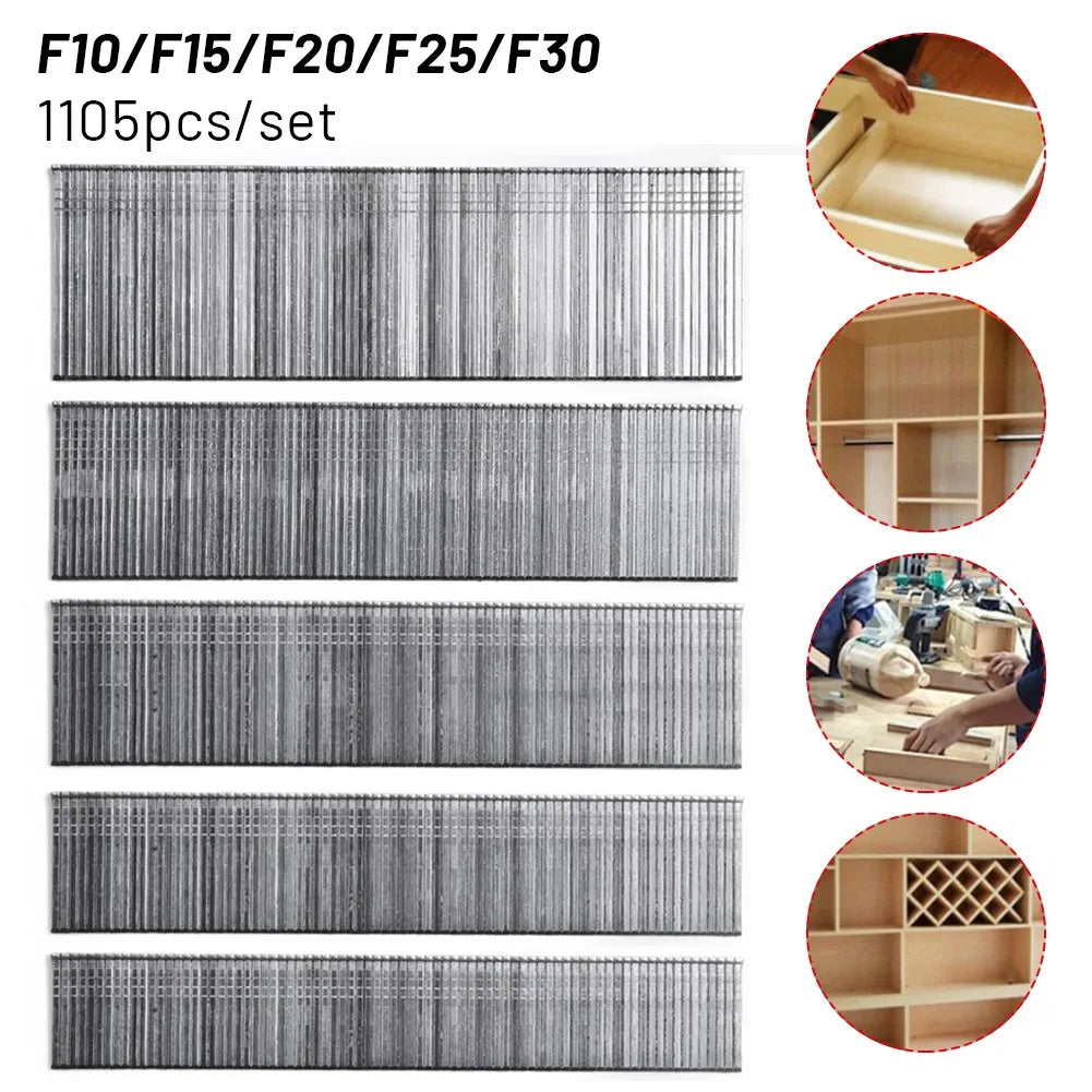 F15 F20 F25 F30 Straight Brad Nails Stainless Steel Stapler DIY Home