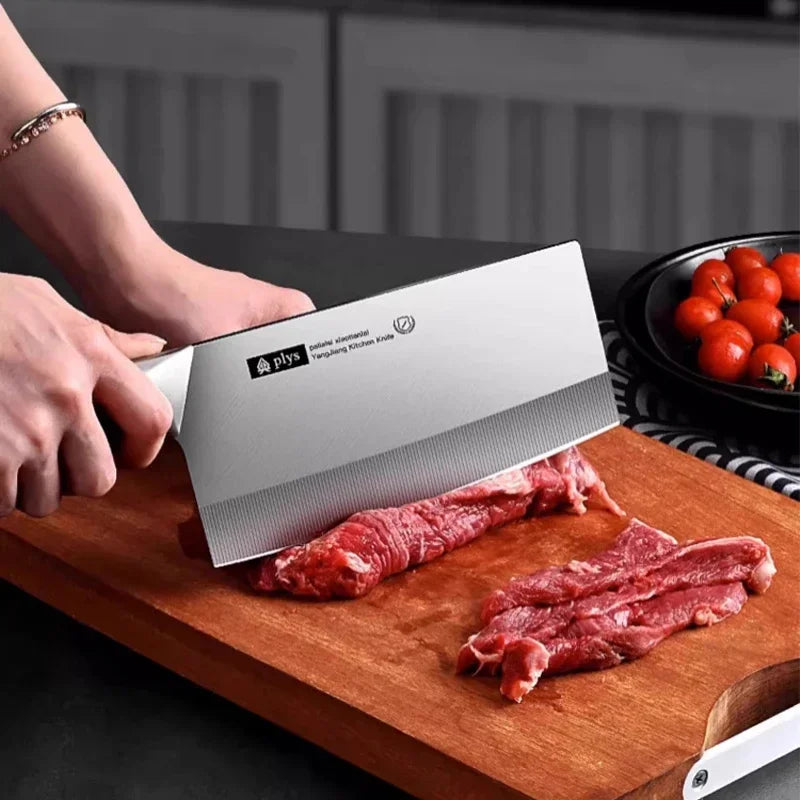 PLYS Kitchen Knife Set – Stainless Steel Chef & Cleaver Knives