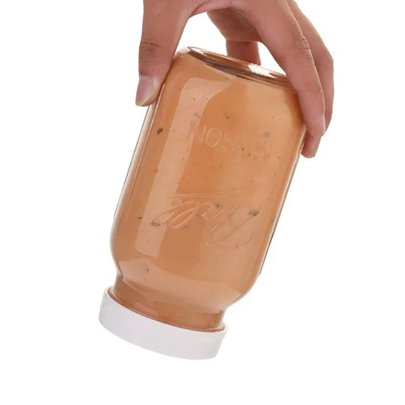 White Mason Canning Drinking Jar Lid Inner Diameter Plastic Covers