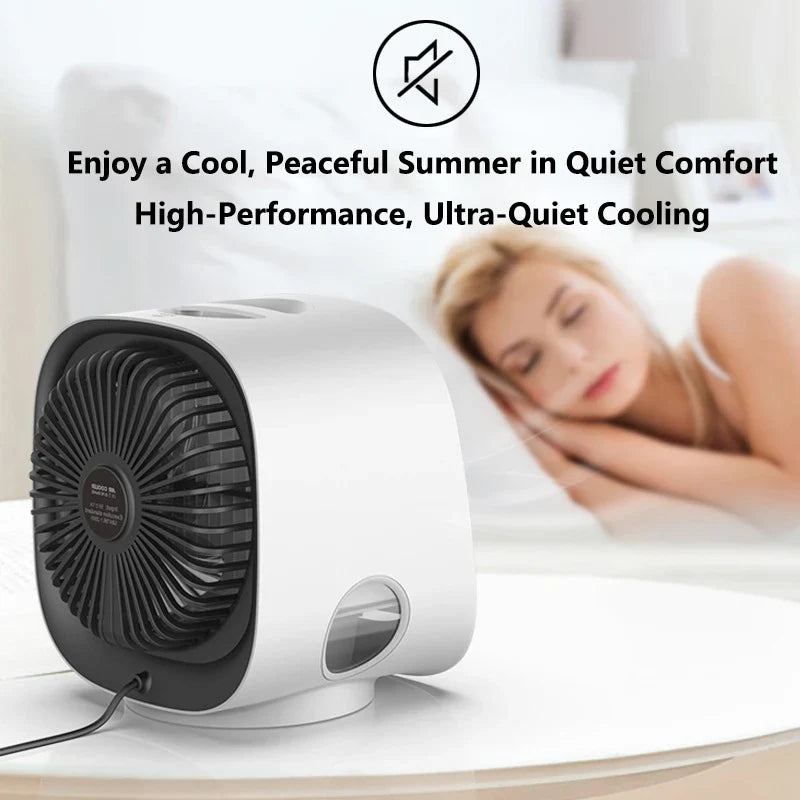 Mini USB Desktop Air Cooler Fan – Office, Home & Dorm Use