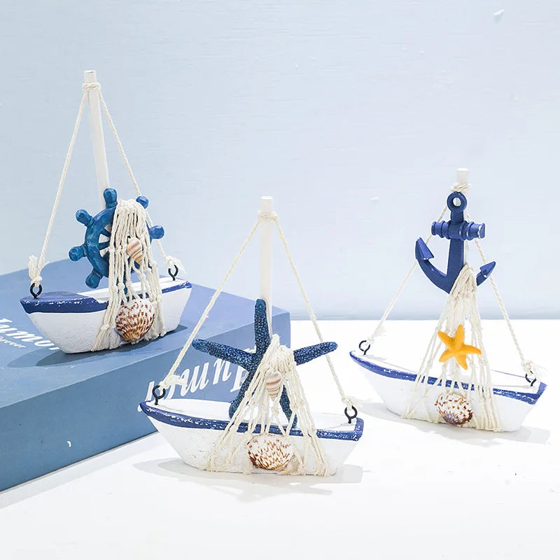 Mediterranean-style Sailboat Ornaments Home Decoration Items