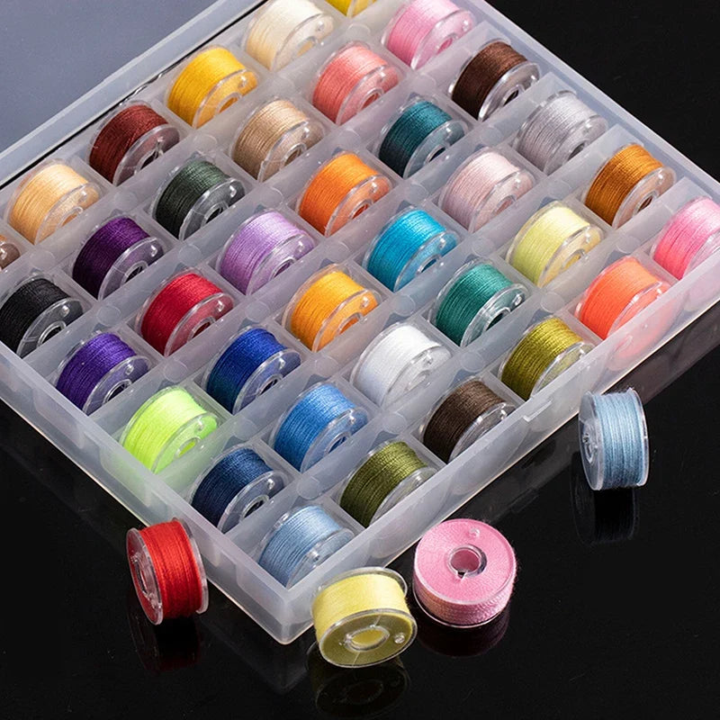 Multicolor Sewing Bobbins Box Set – 25 or 36 Pc Thread Spools