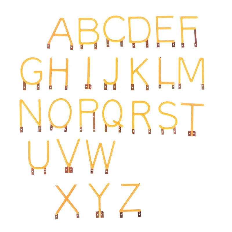 DIY COB LED Filament Decorative English Letter Lighting Party Light