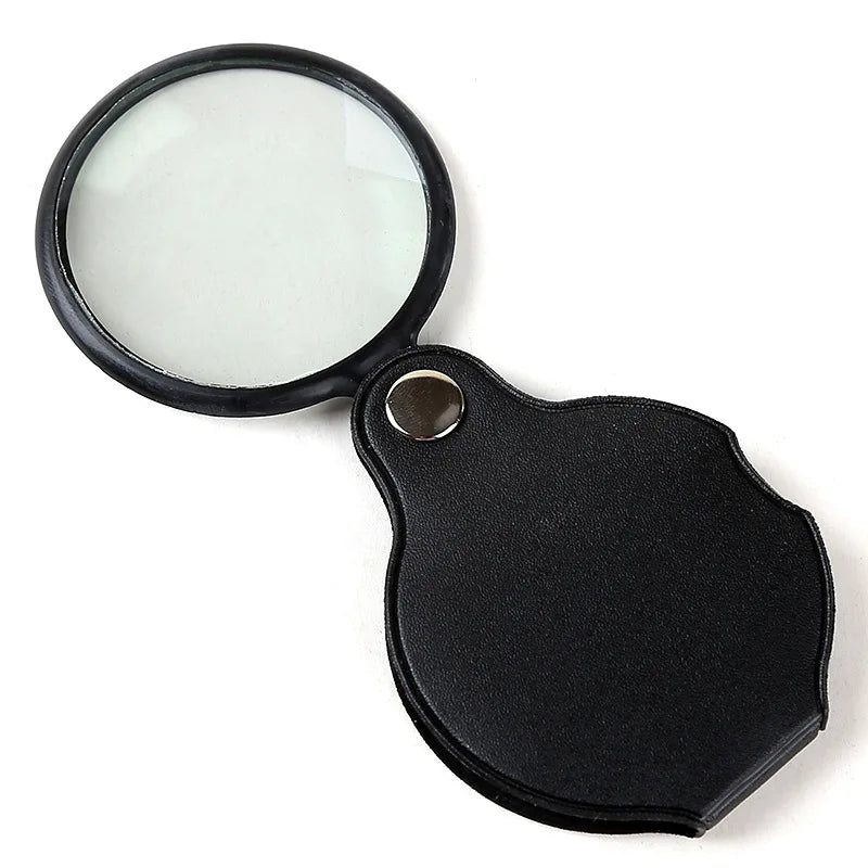 Mini 5X Folding Magnifying Glass – Portable Hand Loupe