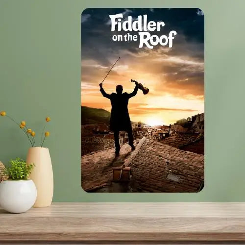 Fiddler on the Roof Movie Metal Poster Sign | Vintage Wall Art