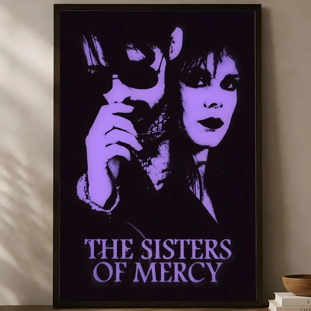 Sisters of Mercy Poster – Self-Stick HD Waterproof Wall Art