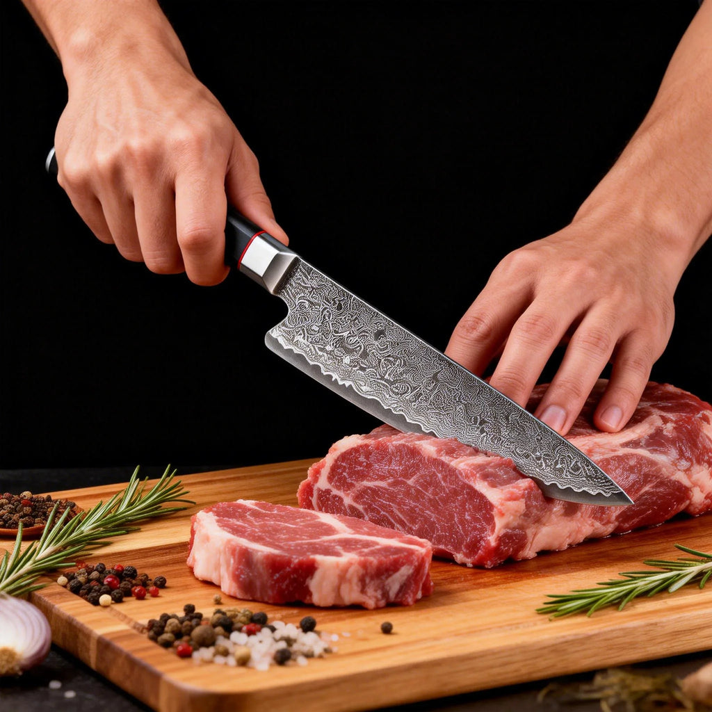 8-Inch Damascus Steel Chef's Knife – 67-Layer High Carbon Blade