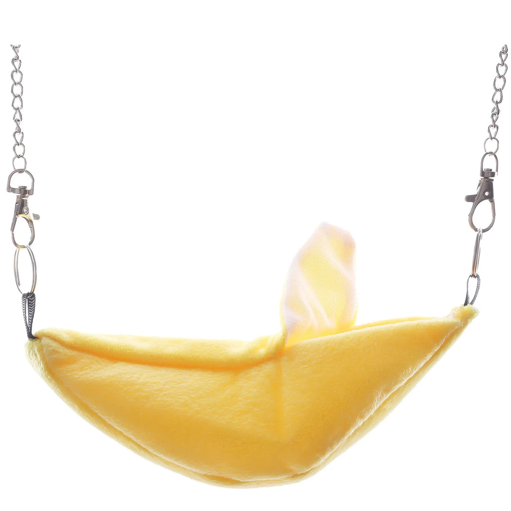Banana Hammock Bed House for Hamsters & Small Pets | Fleece