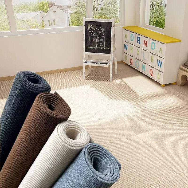 Self-Adhesive Solid Color Rug – Waterproof & Mold-Resistant