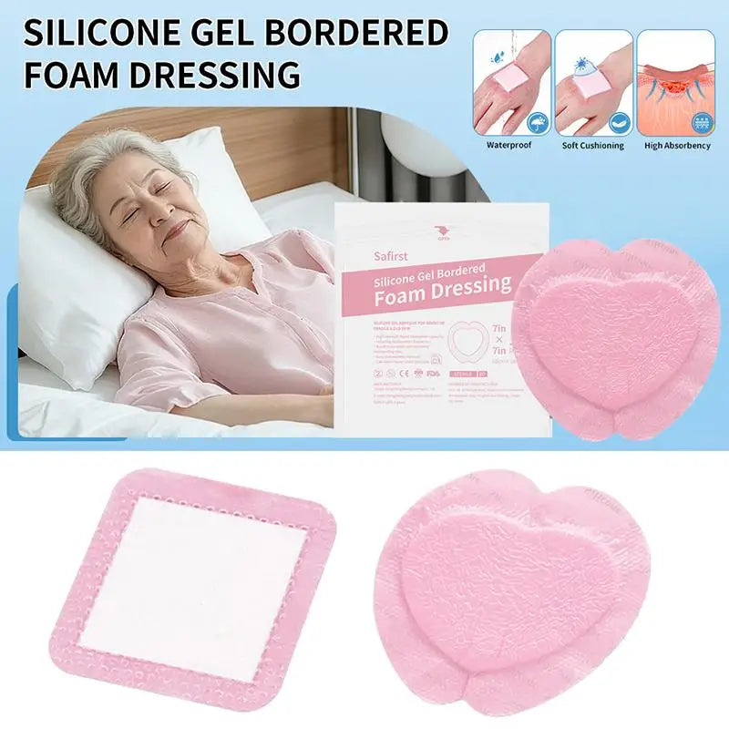 Waterproof Silicone Foam Wound Dressing Pad | Absorbent Bandage