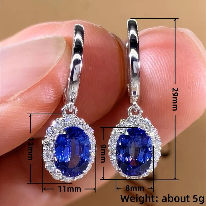 Huitan Cubic Zirconia Drop Earrings – Geometric Fashion Jewelry