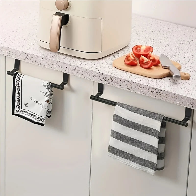 Punch-Free Door Hanging Towel Bar | Stainless Steel Rack