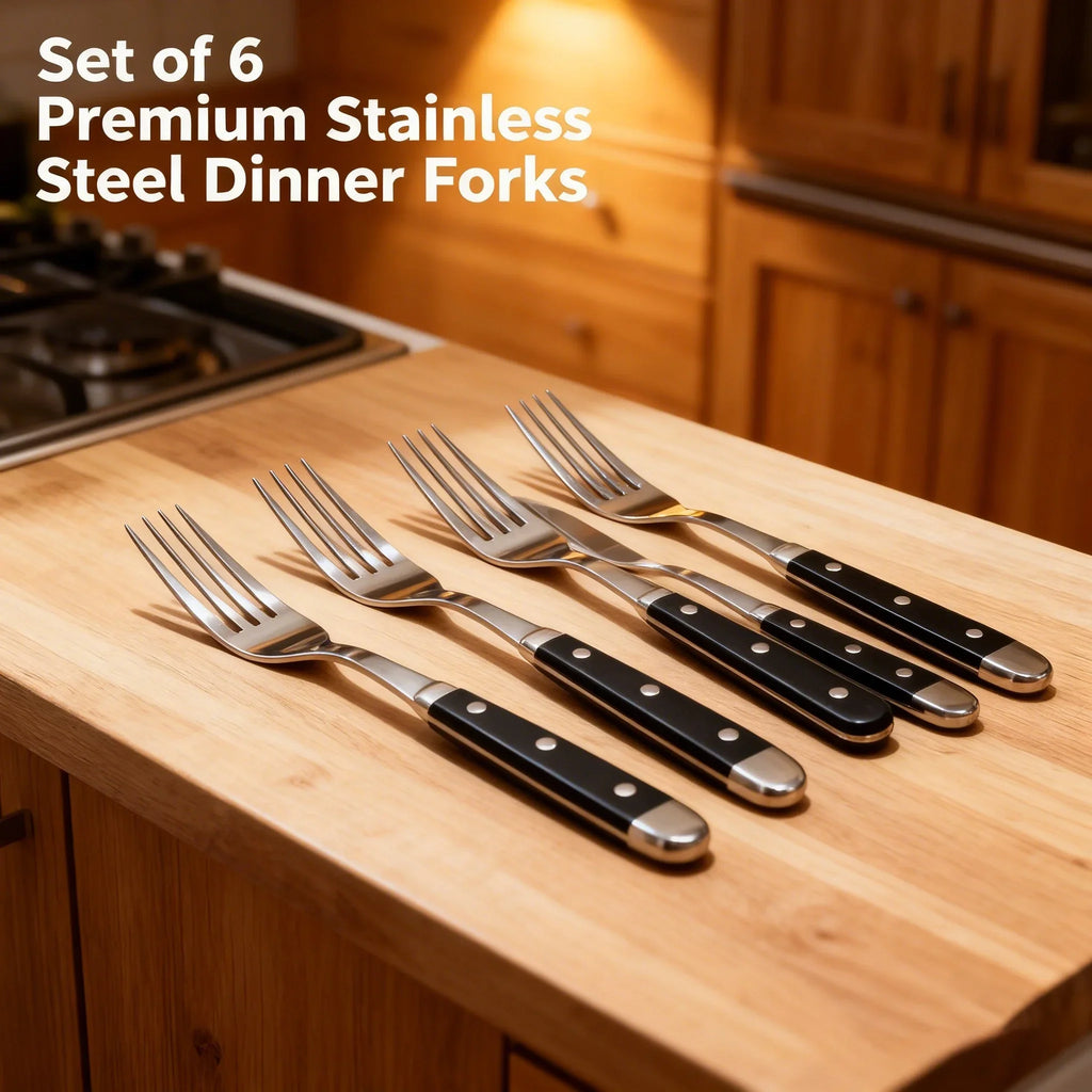 Stainless Steel Dinner Fork Set 1–8 Piece | Food-Grade Flatware