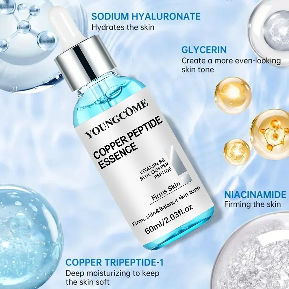1 2 Blue Copper Peptide Serum Vitamin B6 Skin Firming Tone Balancing