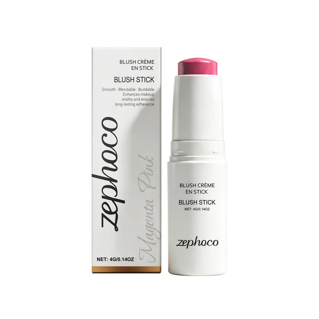Zephoco Cream Blush Stick – Soft Mist, Hydrating Long-Wear