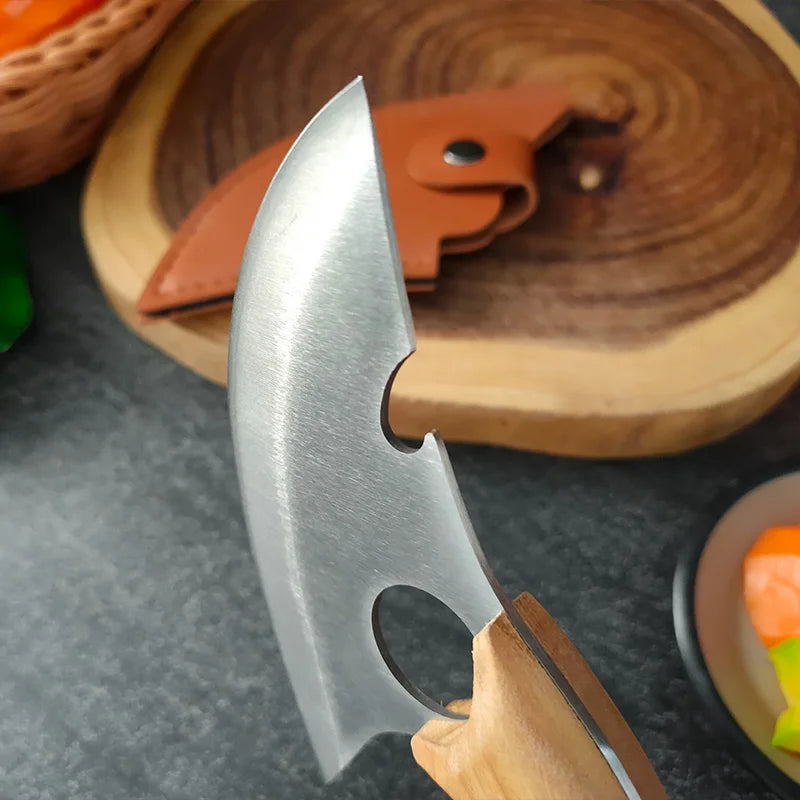 InLeung Hand-Forged Boning Knife with Bottle Opener | 12" Steel