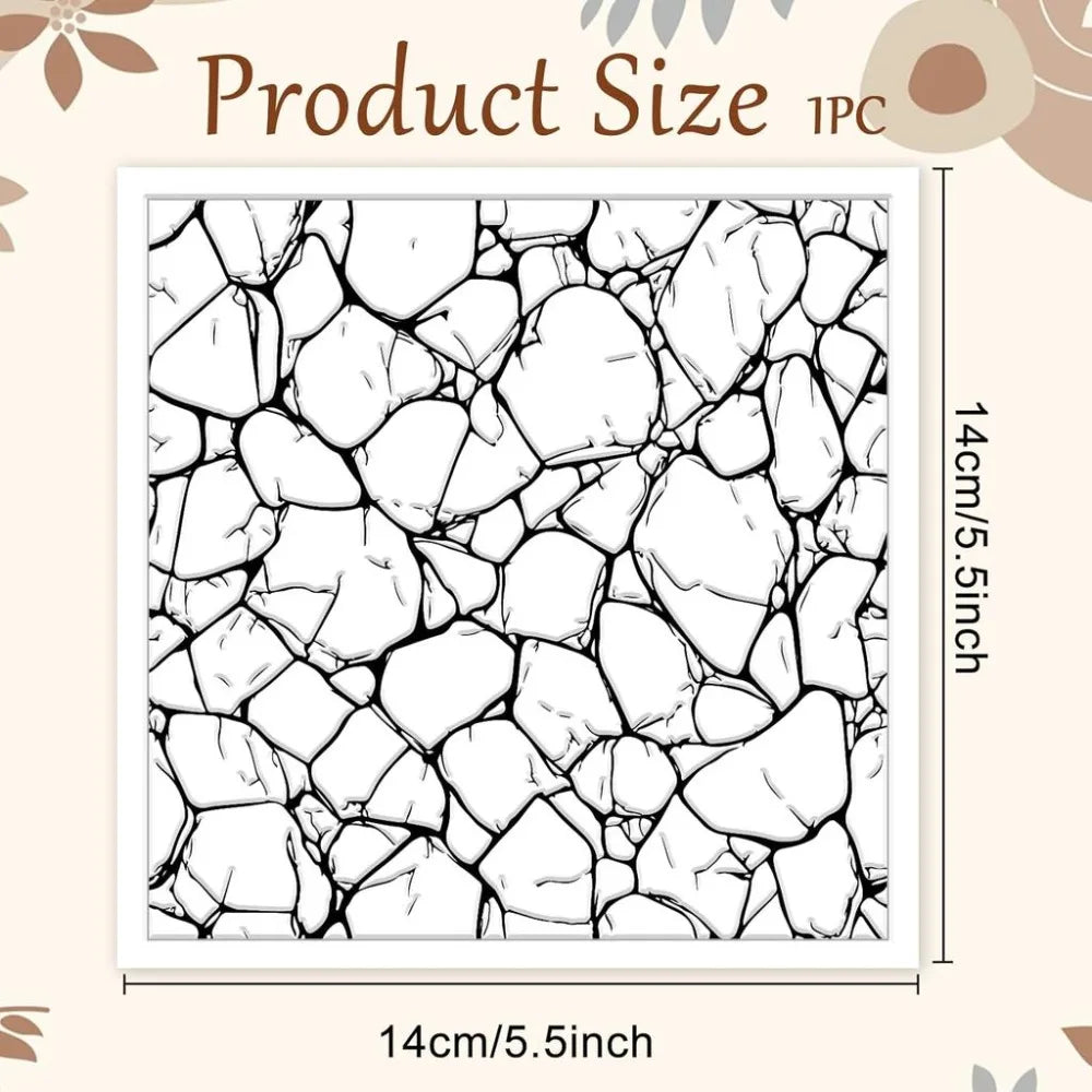Terrazzo Polymer Clay Texture Sheet – Stone Pattern Stamp Mat