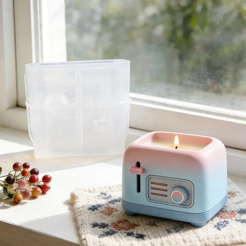 3D Bread Machine Silicone Mold DIY Candle Soap Making Mould Epoxy