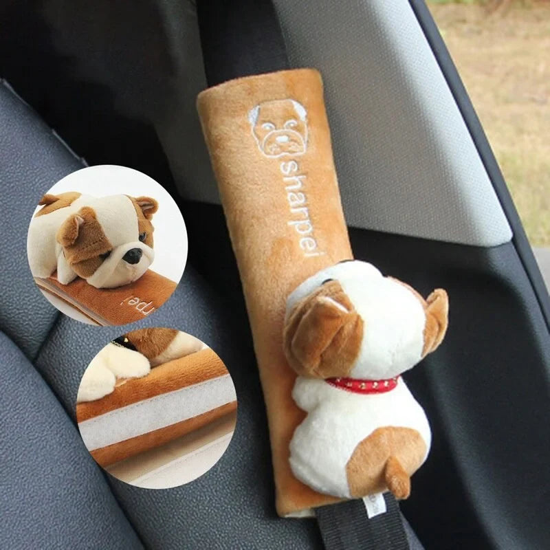 Cute Animal Plush Car Seat Belt Shoulder Pad Cover Universal