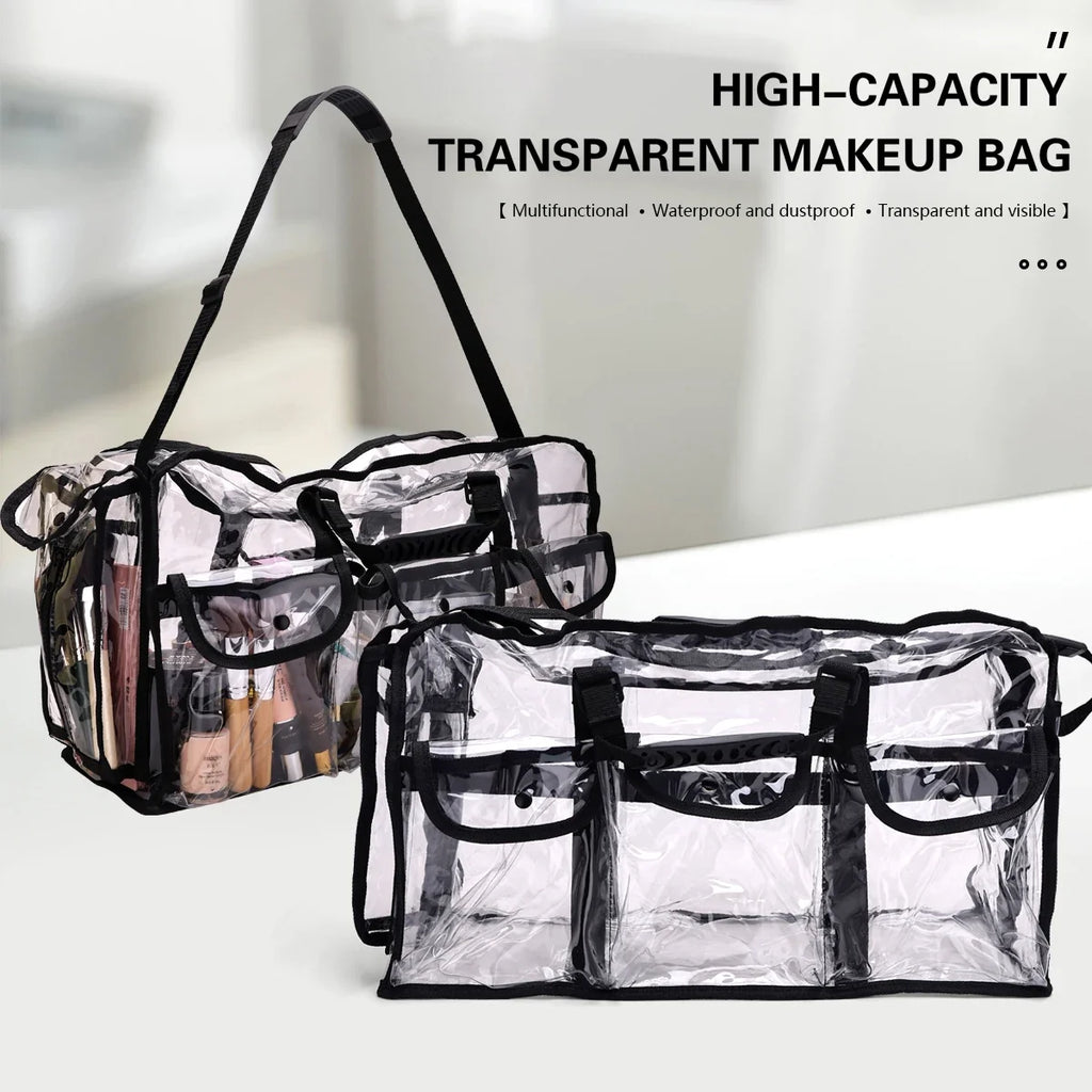 Transparent Waterproof Salon Backpack | Hairdressing Storage Bag