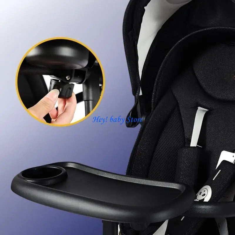 Universal Stroller Tray with Cup Holder | Non-Slip Pushchair Tray
