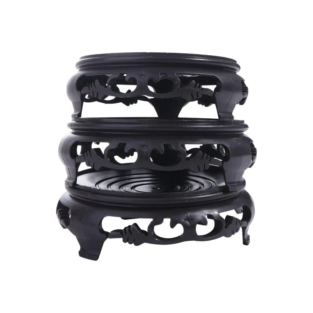 Round Antiqued Flowerpot Tray Base Mat – Thickened PP