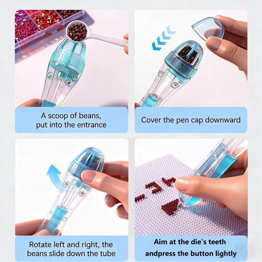 DIY Automatic Bead Pen 2.6mm | 3D Pixel Puzzle Beading Tool