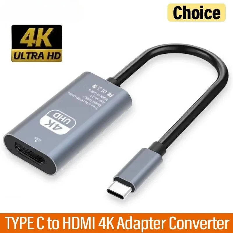 USB-C to HDMI 4K Adapter Cable | MacBook Laptop Converter