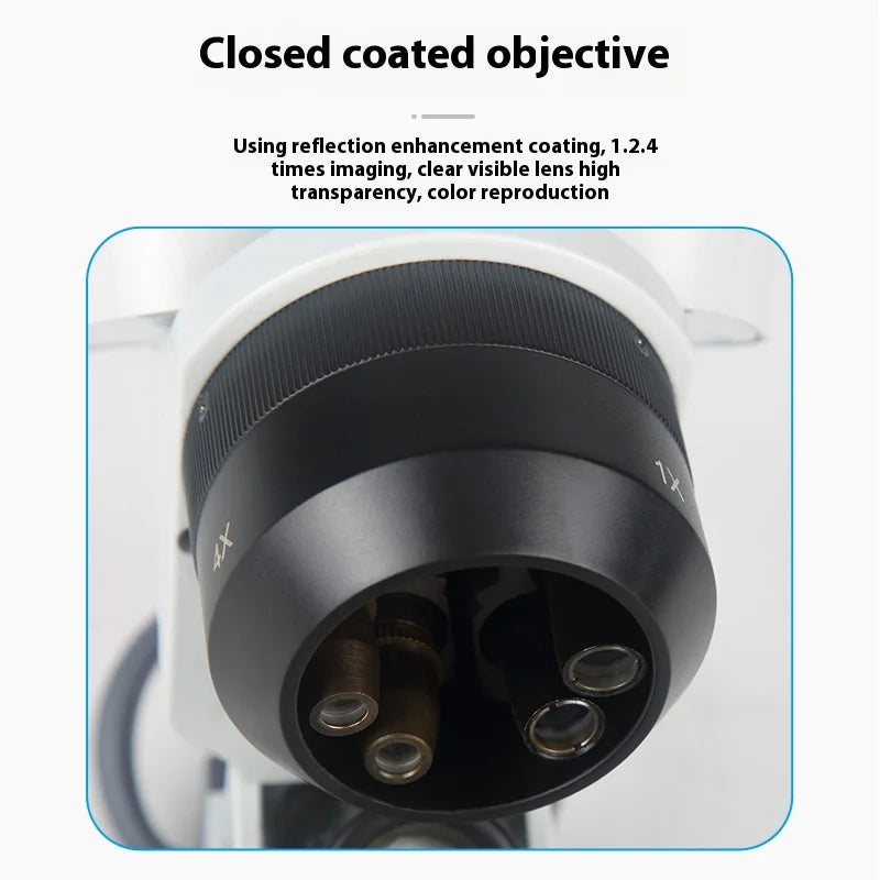 Stereoscopic Microscope 10X 20X 40X Oblique LED Light