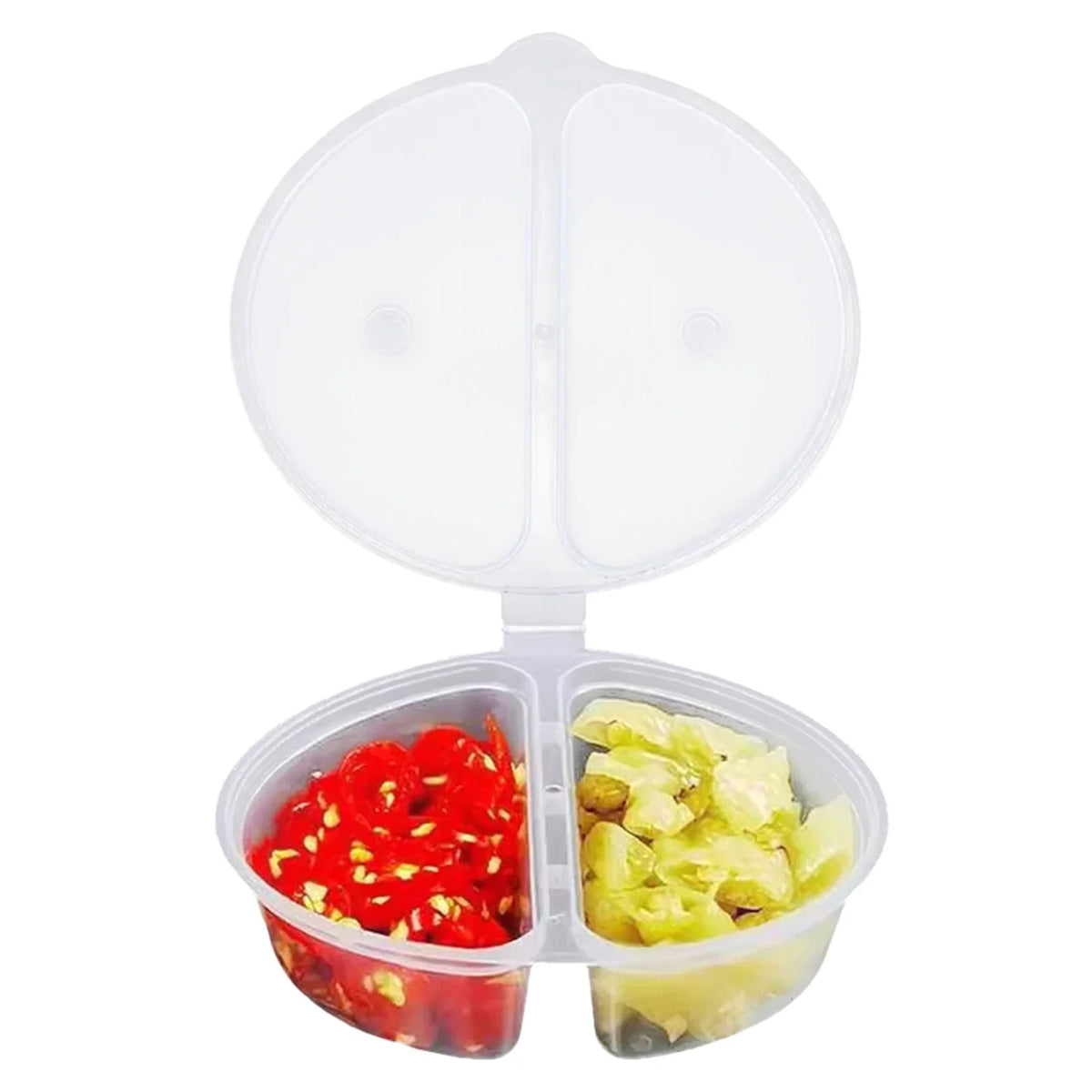 2-Compartment Leak-Proof Snack & Sauce Containers