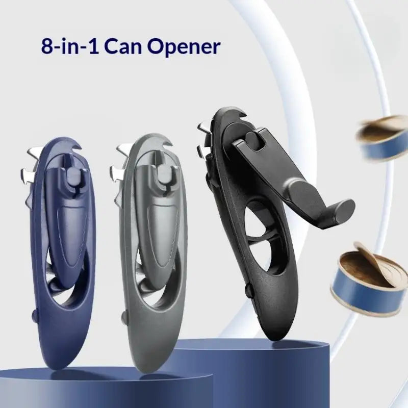 Heavy Duty 8-in-1 Kitchen Can Opener – Stainless Steel