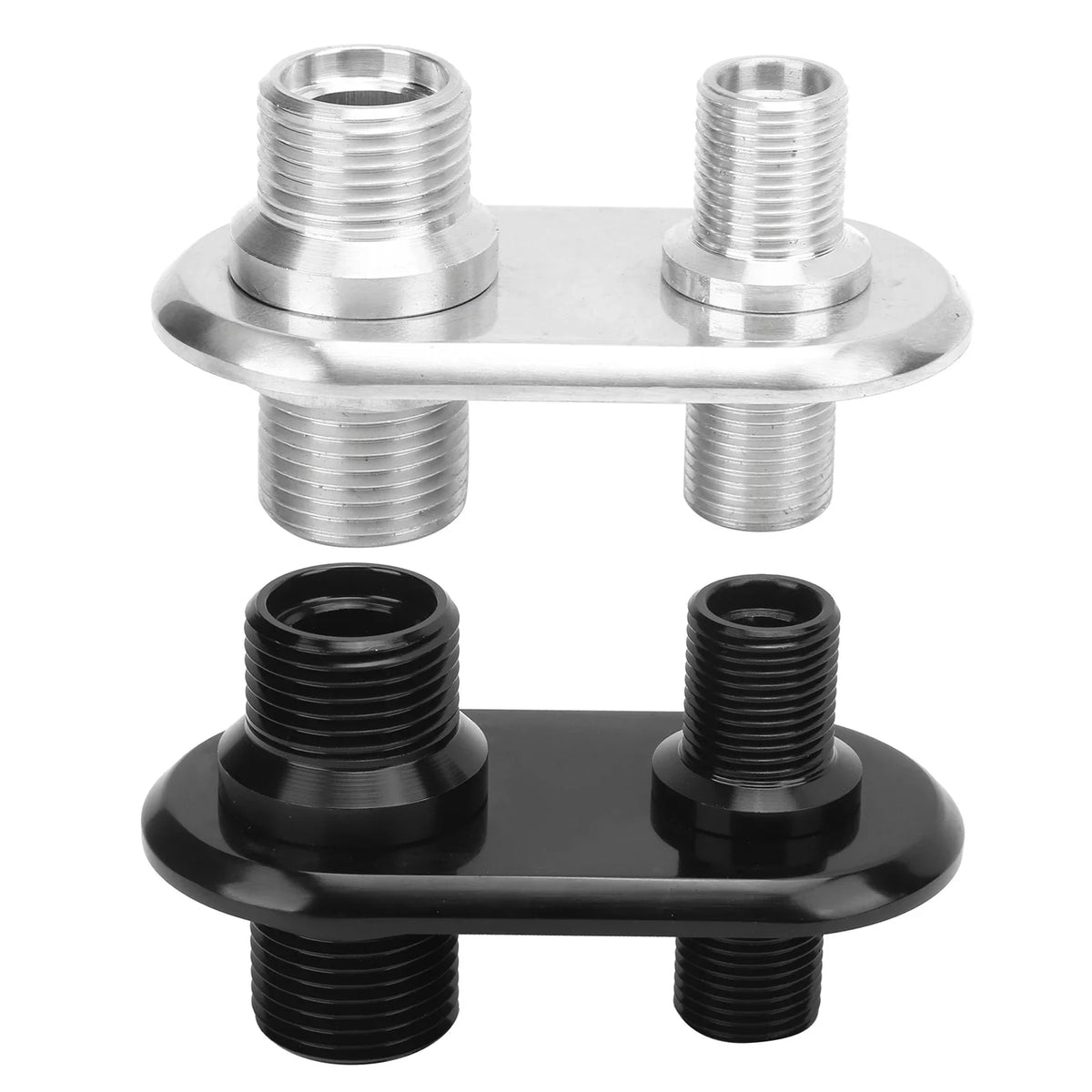 Car 2-Port A/C Bulkhead Connector | 6061-T6 Aluminum Firewall
