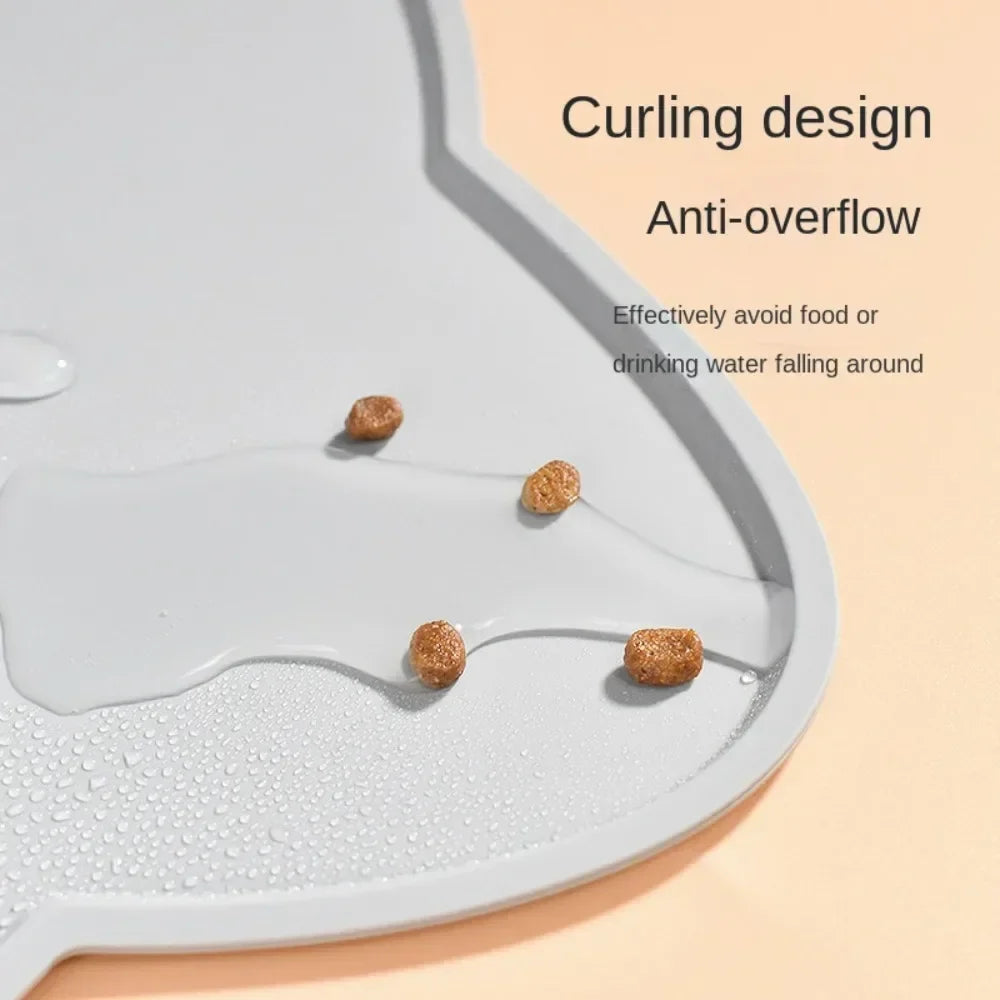 Silicone Non-Slip Pet Feeding Mat for Dogs & Cats