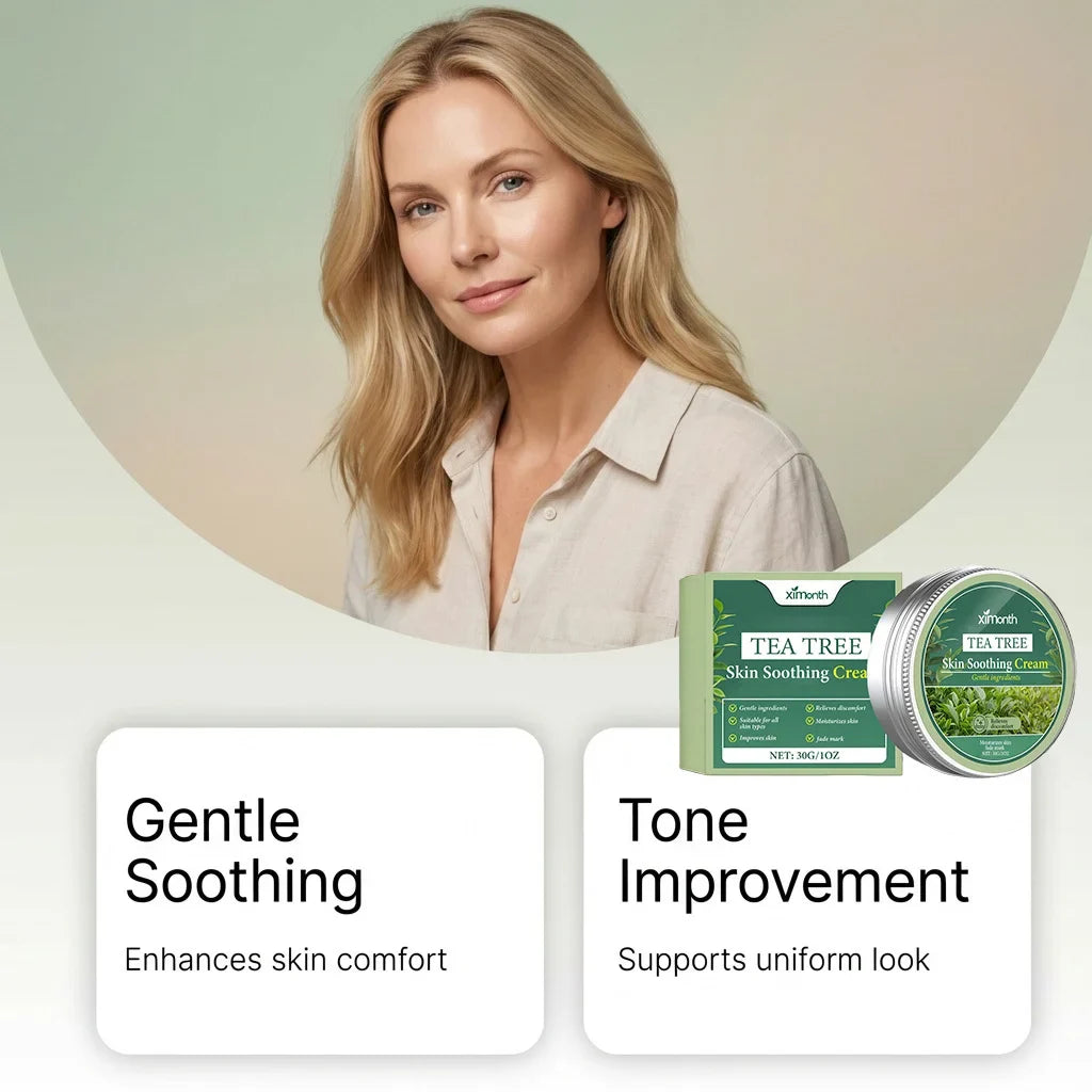 Tea Tree Soothing Cream | Hydrating Pore-Minimizing Moisturizer