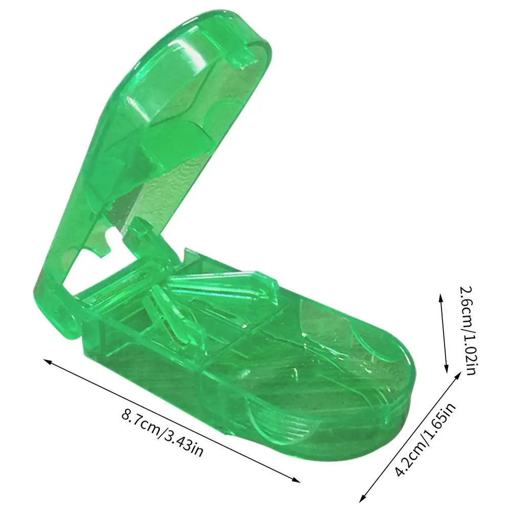 Portable Pill Cutter & Storage Case | Stainless Steel Blade