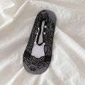 Women's Lace Invisible Socks 5 Pairs | Pearl Anti-Slip Ankle Socks