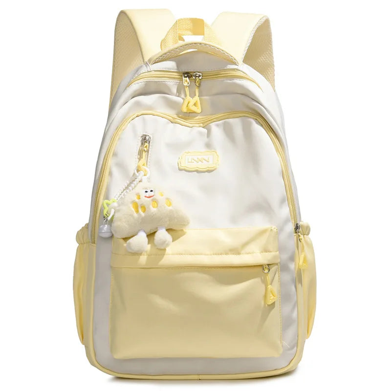Large Capacity Unisex School Backpack – Multi-Pocket Student Bag