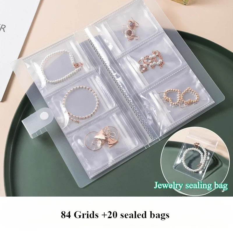 Portable Jewelry Organizer Album – Anti-Oxidation Zipper Bag