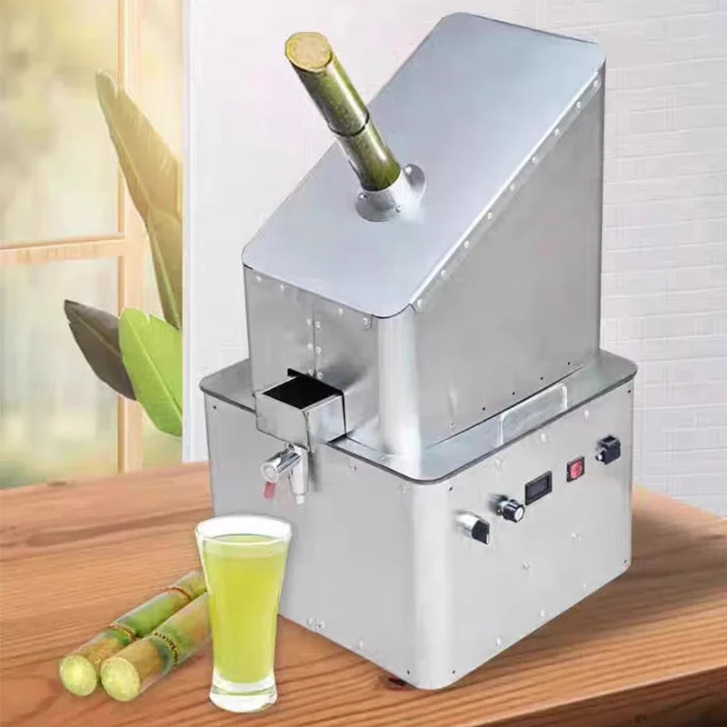 Commercial Sugarcane Juicer 300KG/Hr | 3-Roller Electric Press