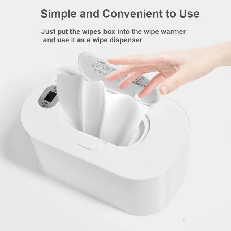 Baby Wipe Warmer Digital Display | USB Adjustable Temp
