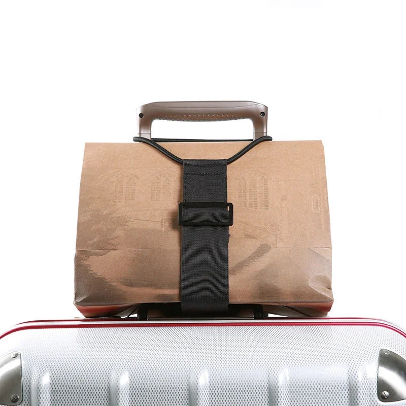 Elastic Adjustable Luggage Strap – Travel Bungee Suitcase Belt
