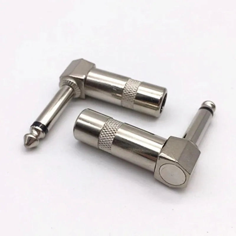 1 4 Ts Right Angle Stereo Mono Phone Plug Jack Elbow Spring Effects