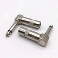 1 4 Ts Right Angle Stereo Mono Phone Plug Jack Elbow Spring Effects