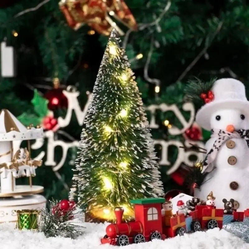 Mini LED Artificial Christmas Tree Desktop Decor – 4 Sizes