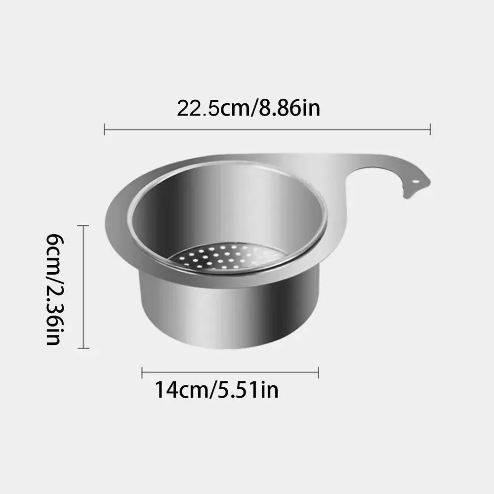 Basket Swan Drain Rack Stainless Steel Sink Food Catcher Kitchen