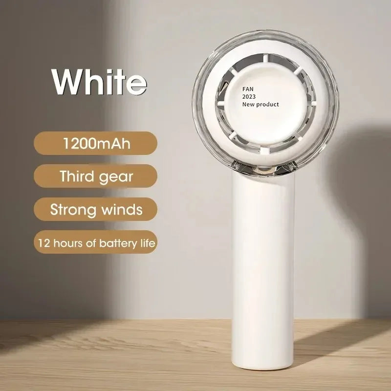 Mini USB Rechargeable Handheld Fan – 3-Speed Portable Cooler