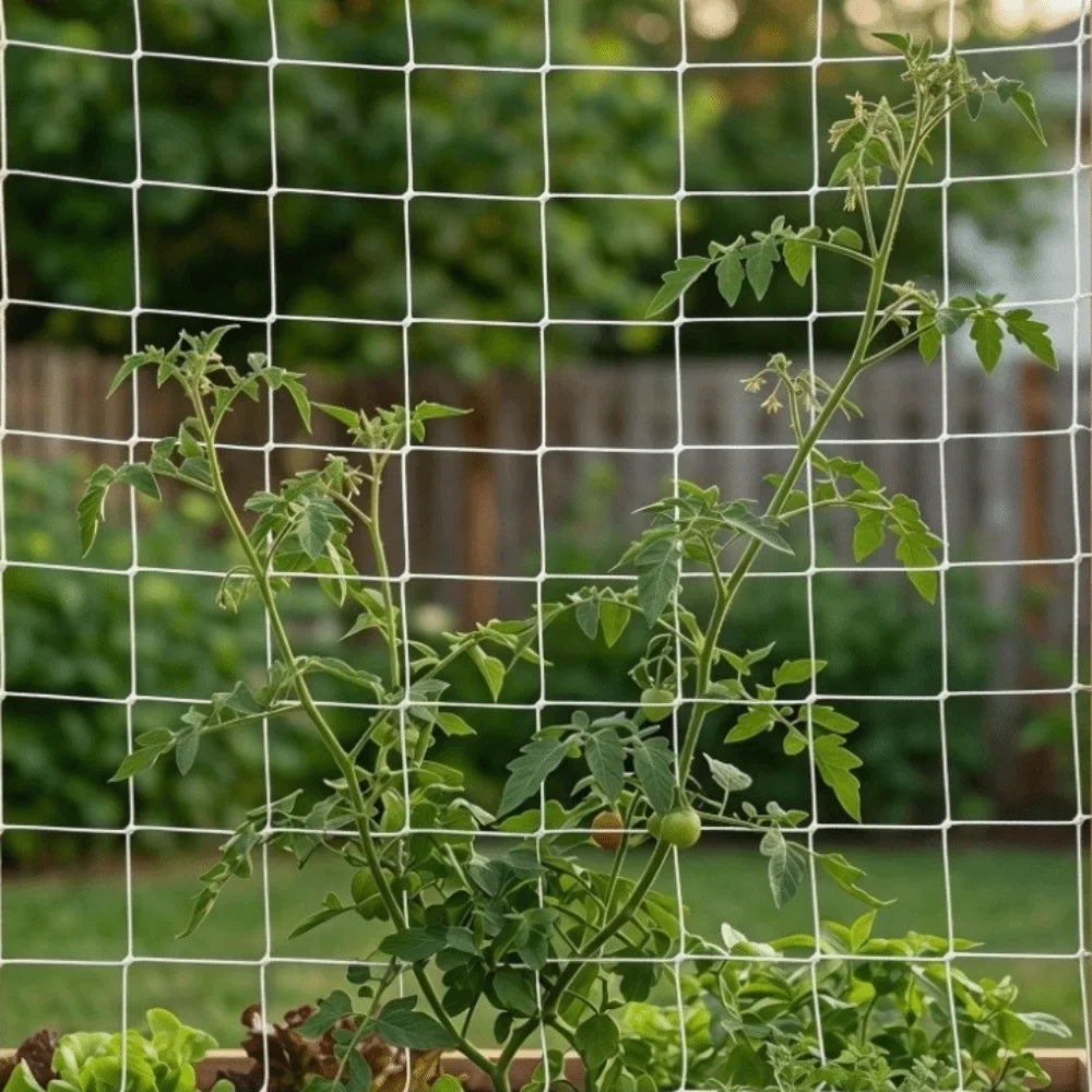5x30 FT Polyester Plant Trellis Net | 6-Inch Climbing Mesh