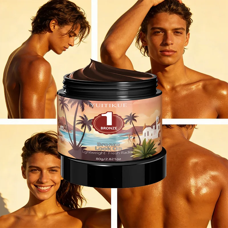 YUITIKUE Self Tanning Cream – Bronze Glow, No Sun, 80g